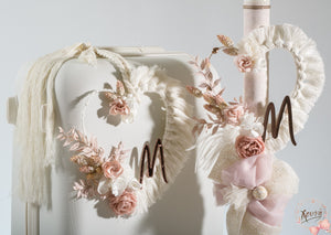 Taufset Boho Herz