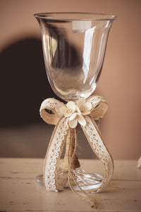 21 Σετ γάμου δίσκος-καράφα-ποτήρι με διακόσμηση