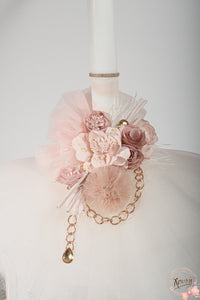 Taufset 2023 rosegoldene Blumen
