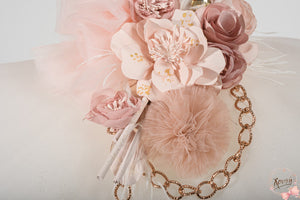 Taufset 2023 rosegoldene Blumen