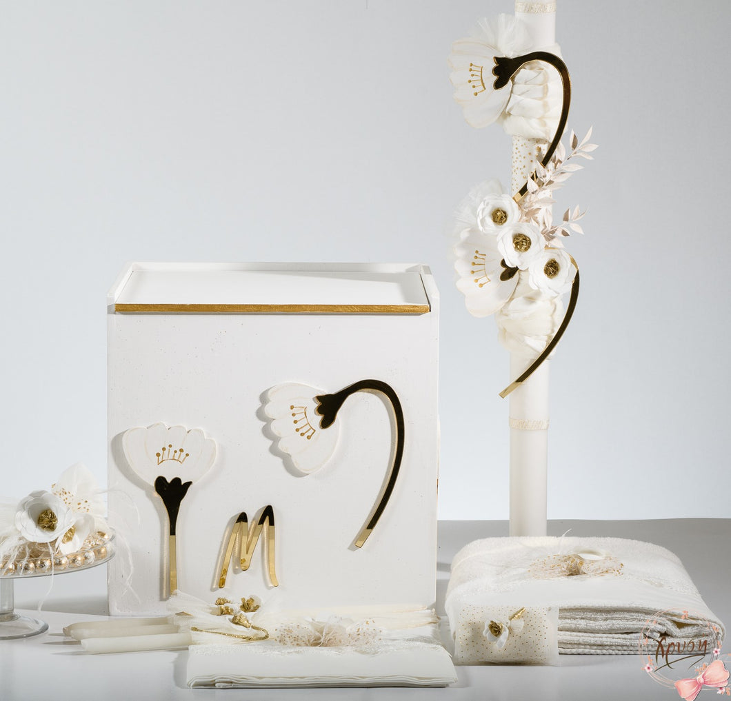 Taufset Plexi Flowers
