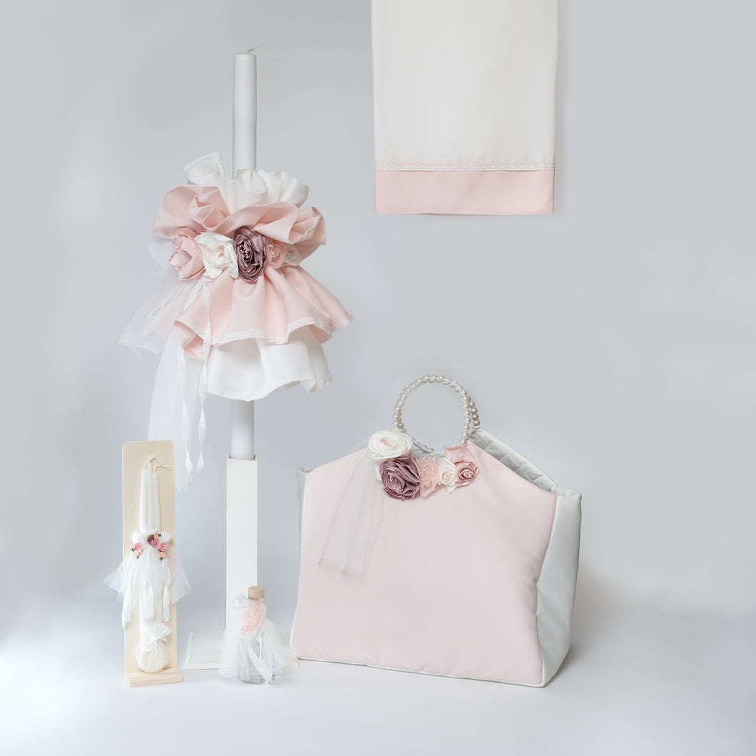 Taufset E413 Elegant Flowers