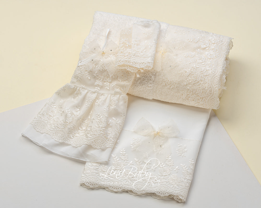 Taufhandtuch French Lace