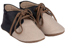 Laden Sie das Bild in den Galerie-Viewer, Babykrabbelschuhe MI1099-BLUE-BEIGE
