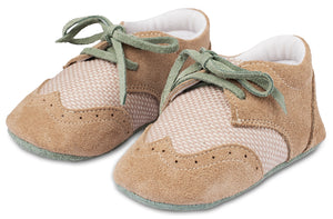 Babykrabbelschuhe MI1114-BEIGE-MINT