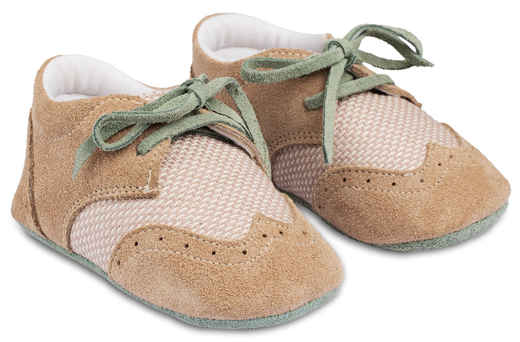 Babykrabbelschuhe MI1114-BEIGE-MINT