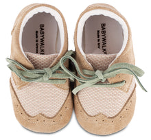 Laden Sie das Bild in den Galerie-Viewer, Babykrabbelschuhe MI1114-BEIGE-MINT
