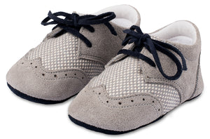 Babykrabbelschuhe MI1114-BLUE-GREY